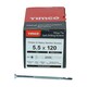 image 3 of Timco - Metal Construction Timber to Heavy Section Screws - Countersunk - Wing-Tip - Self-Drilling - Zinc (Size 5.5 x 120 - 100 Pieces)