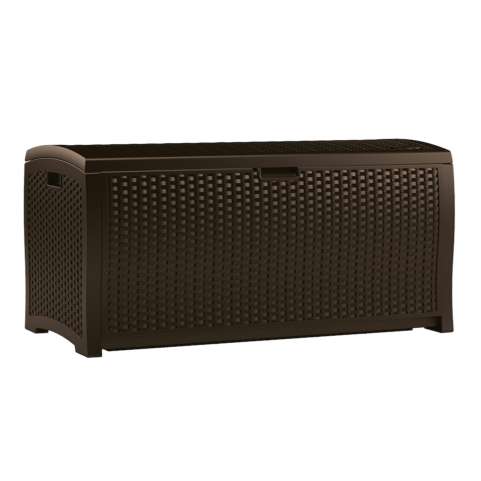 image 1 of Suncast Missouri 375L Storage Box - Java Brown Brown