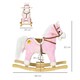 image 7 of HOMCOM Wooden Ride on Horse, Ride on Pony Gift for Ages 3-6 Years - Pink