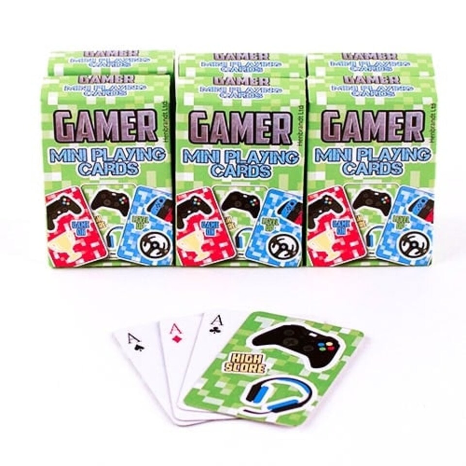 Gamer Mini Playing Cards - 6 Packs