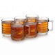 image 1 of 320ml Mugs Modern Clear Glass Tea Coffee Cups Hot Drinks Latte Glasses Set of 6