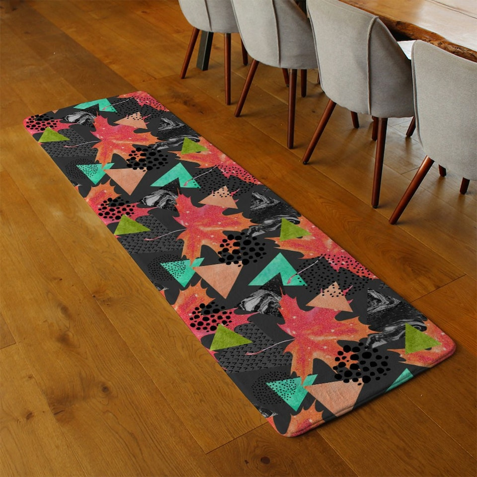 image 1 of Maple Leaf Geometrics (Runner Rug) Multi