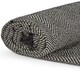image 1 of Herringbone Throw 70 X 100" - Black