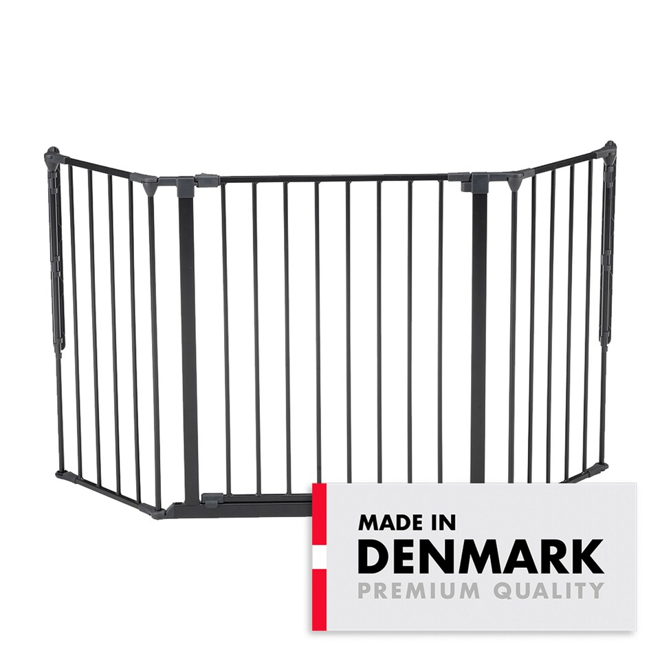 image 1 of BabyDan Olaf Wide Wall Mounted Safety Gate & Fire Guard 90 - 146Ccm Black