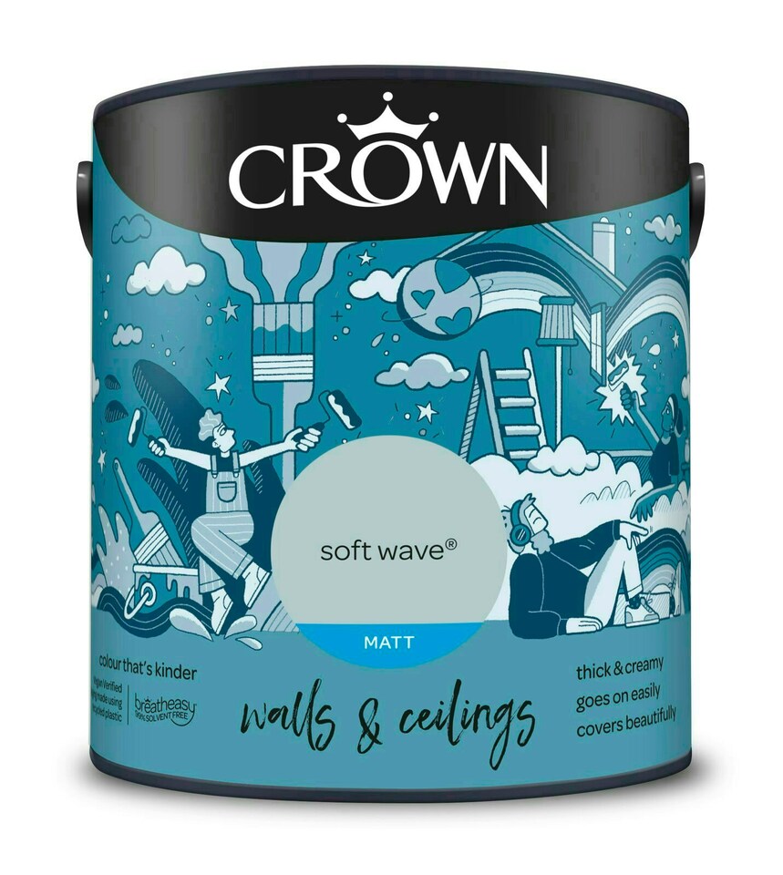 image 1 of Crown Matt Emulsion Soft Wave 2.5L