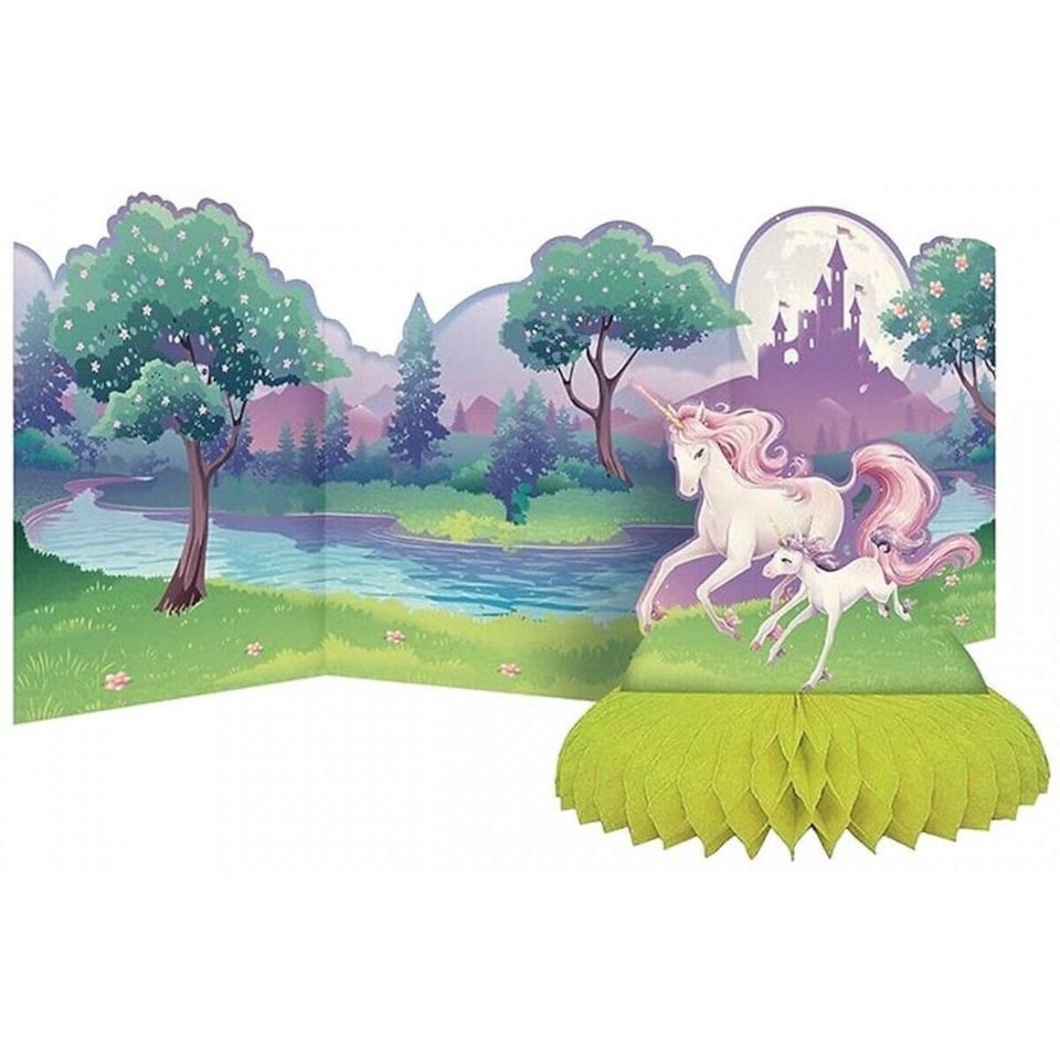 Creative Converting Unicorn Fantasy Honeycomb Party Centrepiece - Multicoloured - One Size