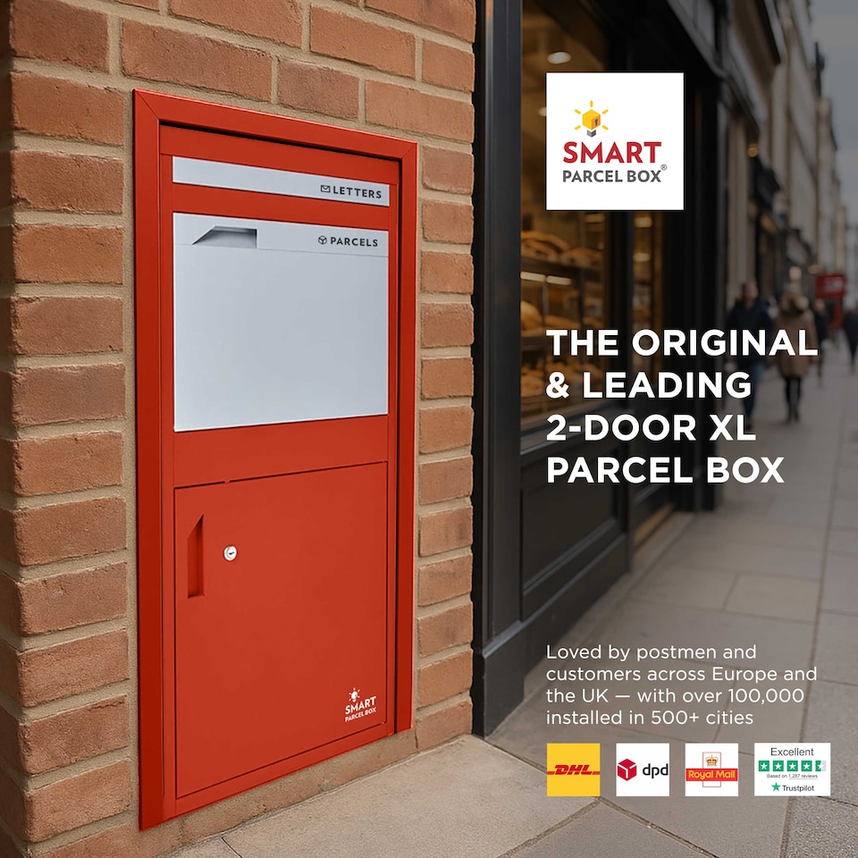 image 1 of SMART PARCEL BOX® Extra Large Front & Rear Access | Red | 1
