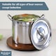 image 4 of Buckingham Deep Stock Pot  Ham Pot 24.5 cm 8 Litre Stainless Steel