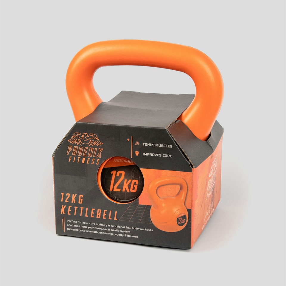 image 1 of Phoenix Fitness Vinyl Kettlebell 12KG