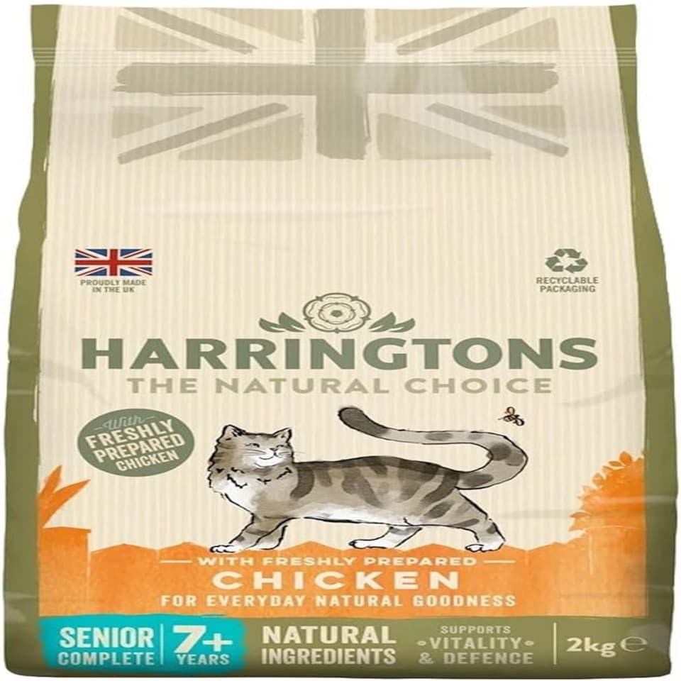 Inspired Harringtons Cat Dry Senior Chicken 2kg