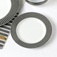image 3 of 12pc Belmont Black Stripe DESIGN Dinner Set