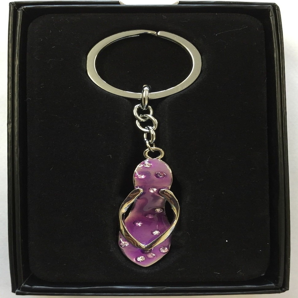 image 1 of Bling Keyring High Heel Pink Diamante Shoe