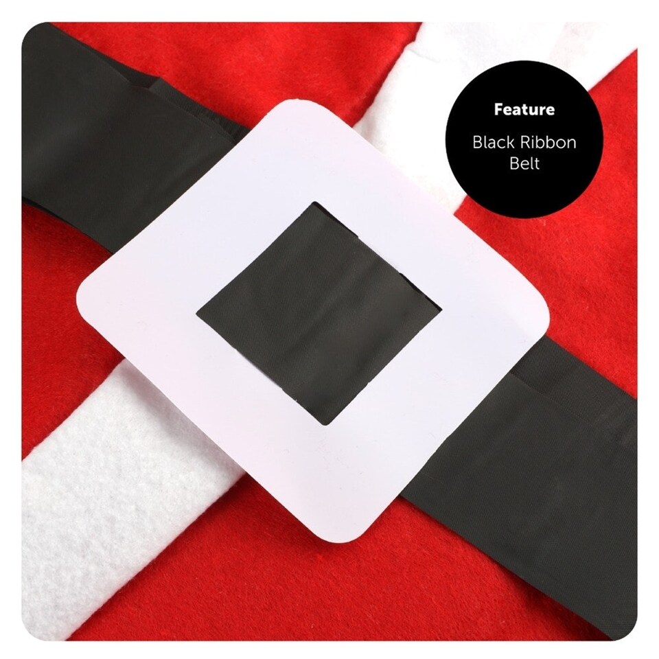 image 1 of 5 Piece Budget Santa Costume | Red | 3XL