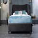 image 3 of Carli Plush Steel Super King Bed Frame - Steel