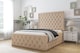 image 2 of Sloomy Vienna Pebble Plush Bed Frame With Mattress With 50" Upholstered Headboard 4' Small Double