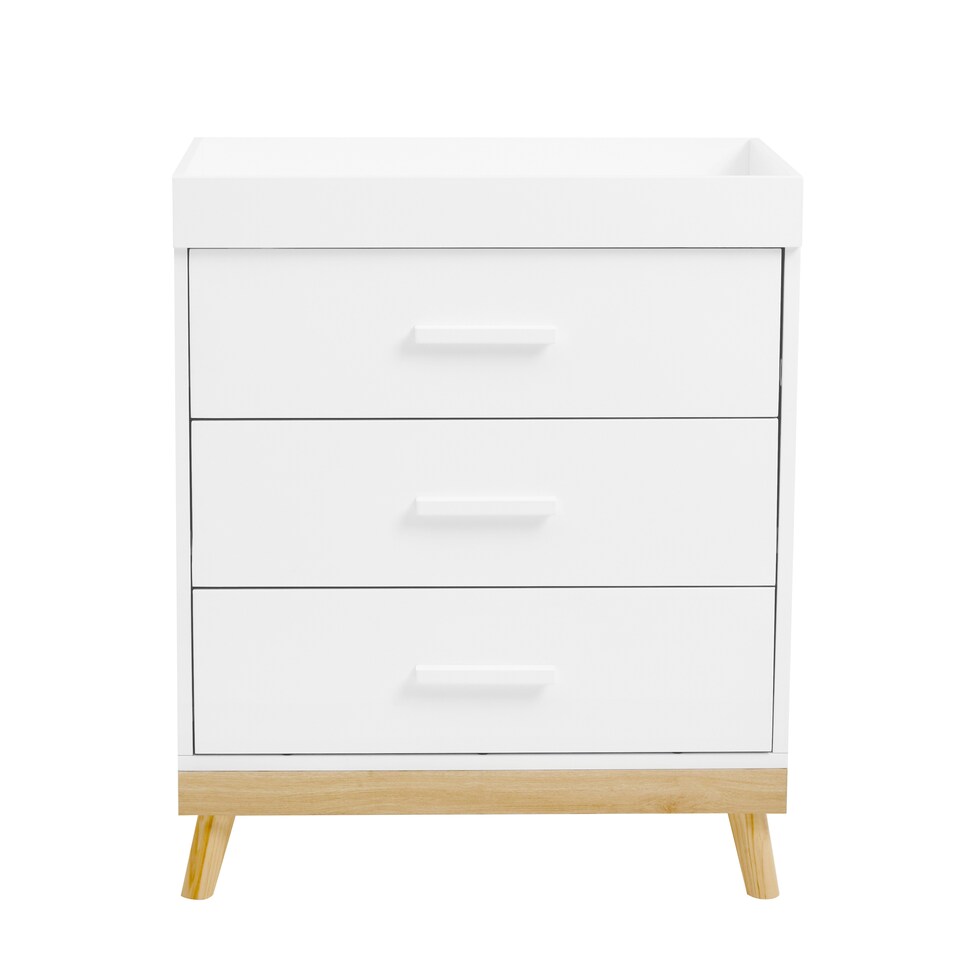 image 1 of Babymore Mona Nursery Chest Changer - White