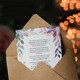 image 3 of Modern Blessed Beatitudes Pope Francis Quote Violet Christian Birthday Card