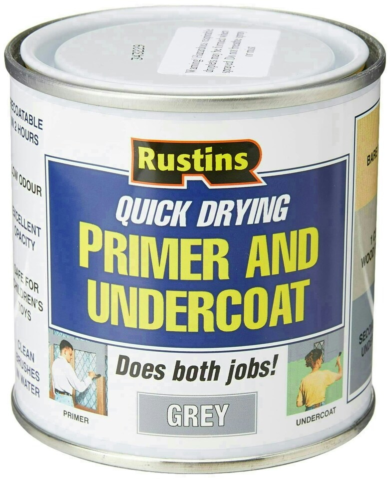 image 1 of Quick Dry Primer & Undercoat Grey 250ml - RUSQDPUG250