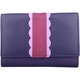 image 5 of Genuine Soft Leather Multi-Colour Money / Cred Card Holder / Purse Cream | Taupe/Coral/White