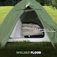 image 4 of Outsunny Double Layer Camping Tent for 1-2 Man, 2000mm Waterproof, Green