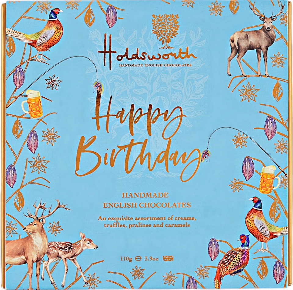 image 1 of Holdsworth Chocolates Happy Birthday Blue Box 110g