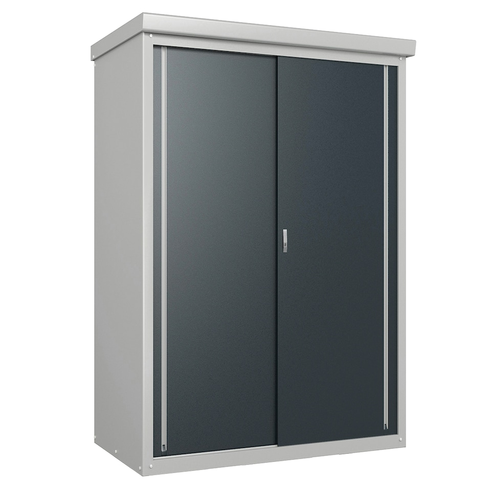image 1 of Daiken Guardian D63 Compact Metal Garden Shed (6x3ft) Grey