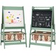 image 9 of AIYAPLAY Kids Easel with Paper Roll, 3 in 1 Art Easel Blackboard, Whiteboard 