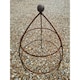 image 1 of Chelsea Range Gothic Cloche Plant Support - L30.8 x W30.8 x H78.7 cm - Bare Metal/Ready to Rust