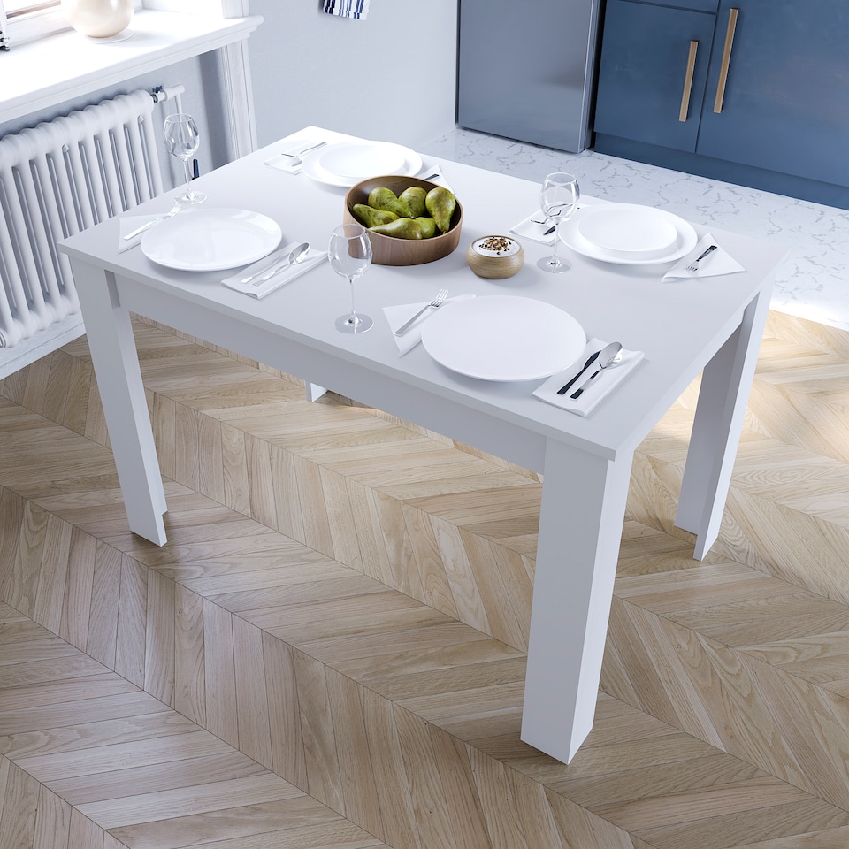 image 1 of Vida Designs Medina 4 Seater Dining Table, White