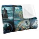 image 2 of Batman Batcave Montage Blanket - Multicoloured - One Size
