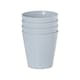 image 4 of Studio 4x 14cm Round Plastic Planter White