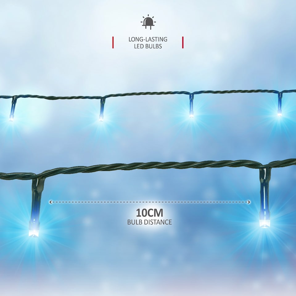 image 1 of NETTA LED Fairy String Lights Outdoor and Indoor Plug In