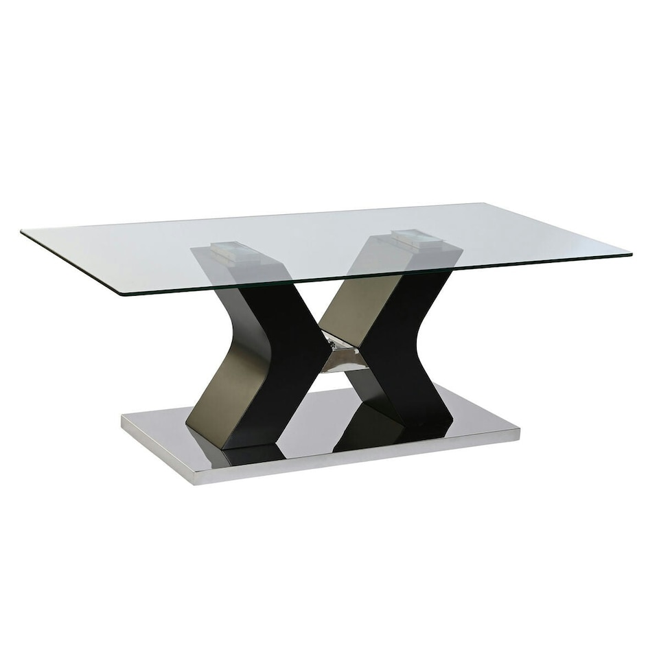 image 1 of Centre Table DKD Home Decor Wood 120 x 60 x 45 cm Tempered Glass MDF Wood N/A