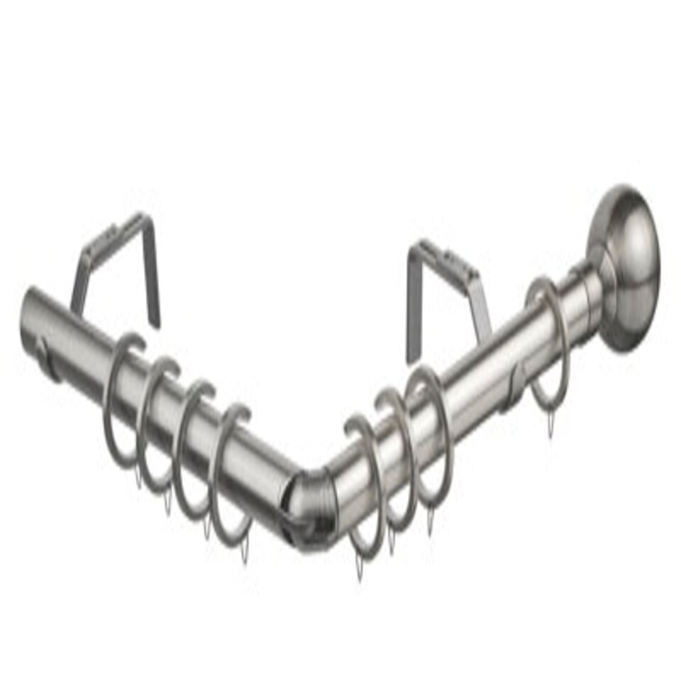 image 1 of 28mm 475cm Ball End Satin Silver Eyelet Bay Pole Set 475cm Silver | Silver