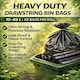 image 6 of Hero Drawstring Black Bin Bags 75–85L – Roll of 12 Heavy Duty Fox Proof Refuse Sacks, Strong Stretchy Tear Resistant Recycled Garbage Bags | Black | Black | 75-85L | 12