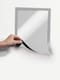 image 2 of Durable DURAFRAME Magnetic Document Signage Frame for Metal | 5 Pack | A4 Silver | Silver