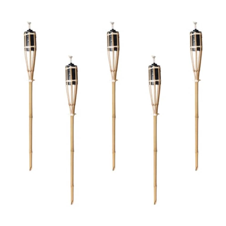 image 1 of Natural Bamboo Garden Torch 60cm - Pack of 5