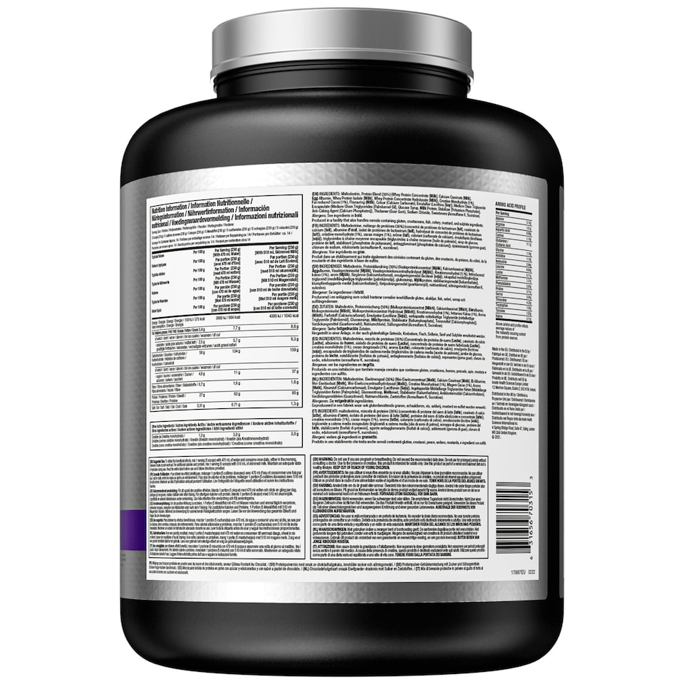 image 1 of MuscleTech MassTech 3.2kg Elite Protein Powder Chocolate Fudge Cake Mass Gainer Chocolate
