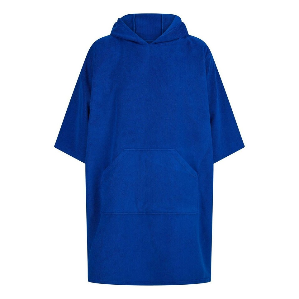 image 1 of Towel City Unisex Adult Poncho - Royal Blue - One Size
