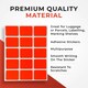 image 8 of Pack of 60 Blue 19x25mm Rectangular Labels - Adhesive Stickers