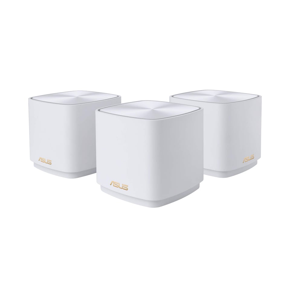 ASUS ZenWiFi XD4 plus (3 pk white) AX1800 Whole-Home Dual-band Mesh WiFi 6 System