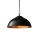 image 1 of Colman 1 Light Dome Ceiling Pendant Matt Black, Gold Leaf, E27