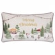 image 2 of Furn Joy To All Embroidered Velvet Christmas Cushion