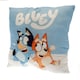 image 3 of Bluey Stripe Filled Cushion - White/Blue - One Size