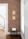 image 3 of A-Street FD26144 Butterfield Floral Wallpaper, Burgundy