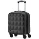 image 1 of Flight Knight Bubble Suitcase - Ryanair easyJet Jet2 Approved - 8 Wheel Carry Cabin Hardcase 45x36x20cm | Black | Black | Cabin Bag