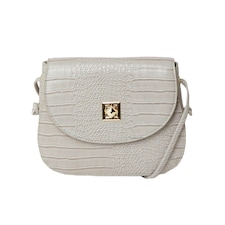Dorothy Perkins Womens/Ladies Tiffany Crocodile Print Crossbody Bag - Grey - One Size Grey
