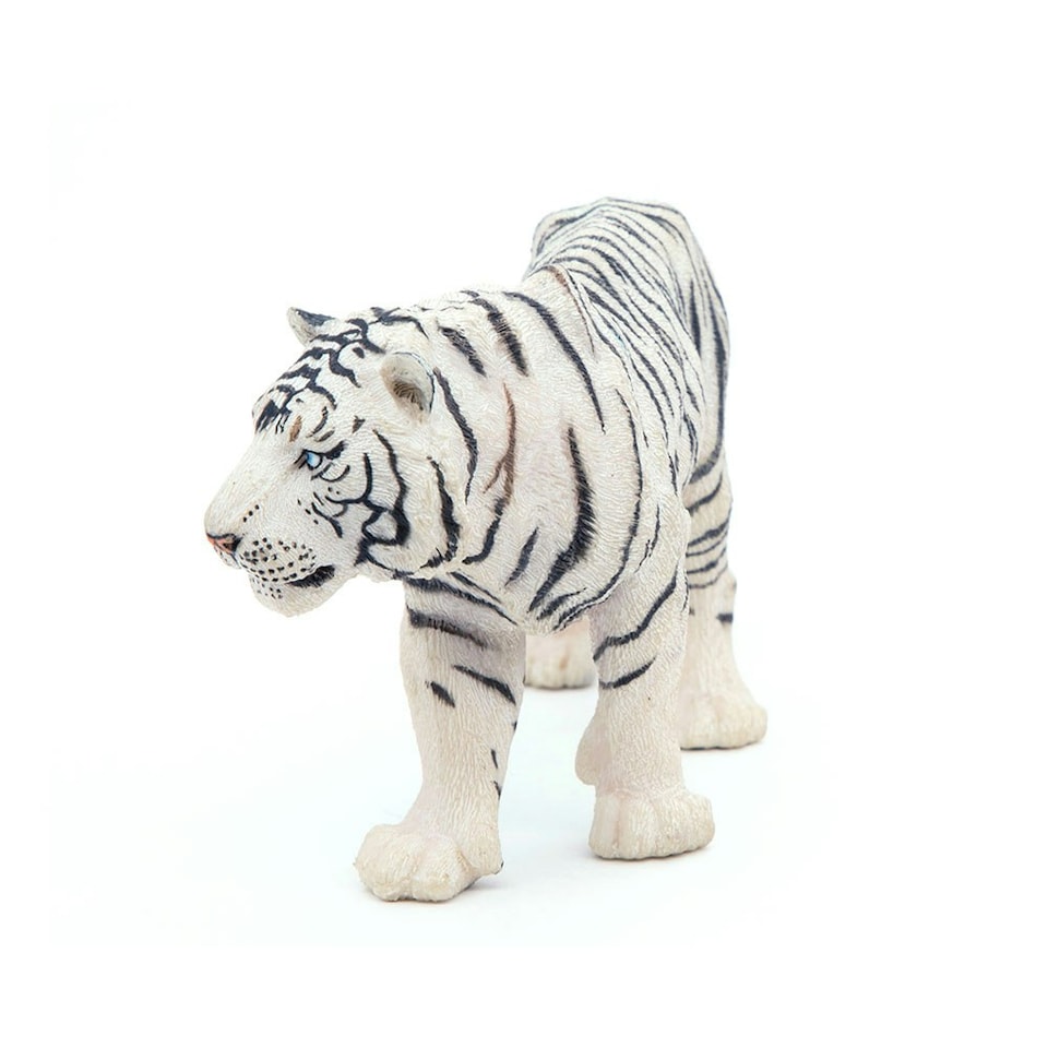 image 1 of PAPO Wild Animal Kingdom White Tiger Toy Figure