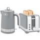image 2 of HOMCOM Kettle and Toaster Set, 1.7L 3000W Rapid Boil Jug Kettle with Otter Thermostat, Limescale Filter, 2 Slice Toaster with 7 Browning Controls, Crumb Tray, Grey | Grey
