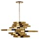 image 1 of Interiors by Premier 5 Bulb Gold Finish Pendant Lamp, Cascading Luxe-Inspired Lighting For Dining Room Or Living Room